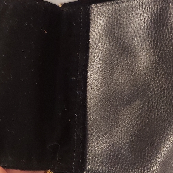 Ralph Lauren purse with velvet and gold chain - Picture 5 of 7